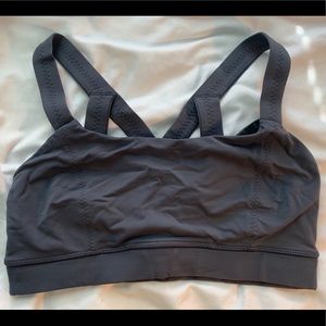grey lululemon sports bra